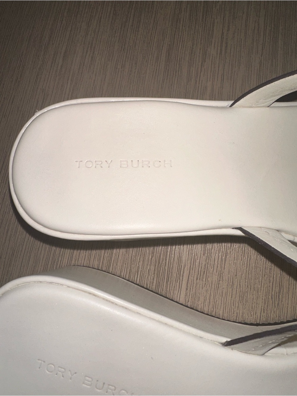 Tory Burch White Miller Wedge Sandals - Picture 8 of 14